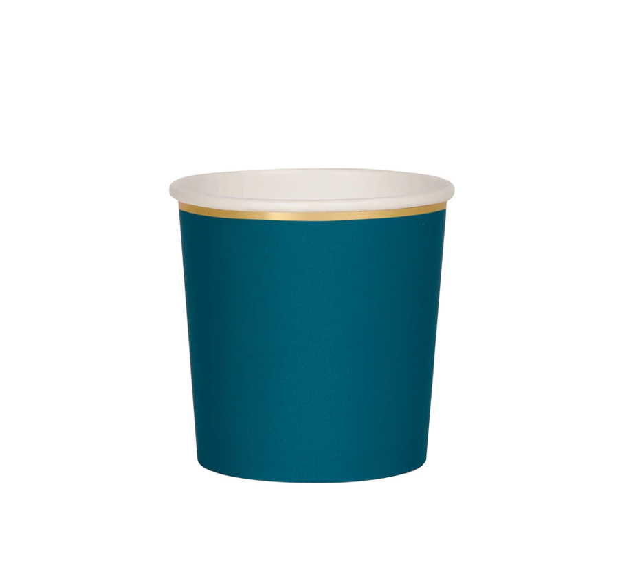 Dark Teal Small Tumbler Cups