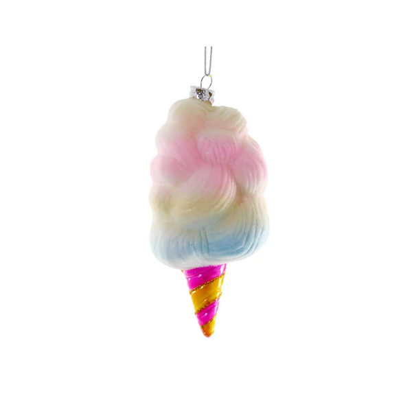Cotton Candy Glass Ornament
