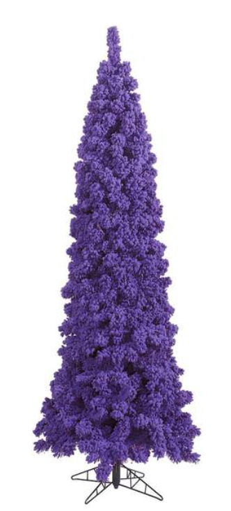 Flocked Purple Dural LED Christmas Tree