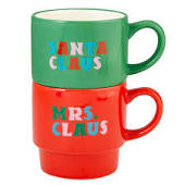 Thimblepress x Slant Stacking Mug Set - Mrs/Santa Claus