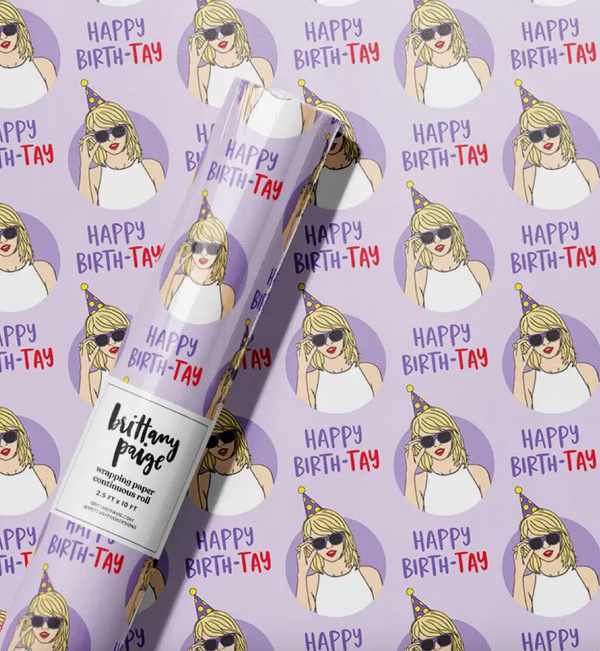 Happy Birth-Tay Wrapping Paper – Social Revelry
