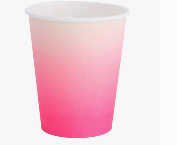 Oh Happy Day Neon Rose Ombré Cups