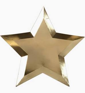 Gold Foil Star Plate
