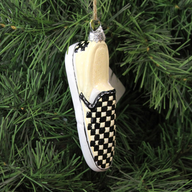 Checkered Vanz Shoe Ornament