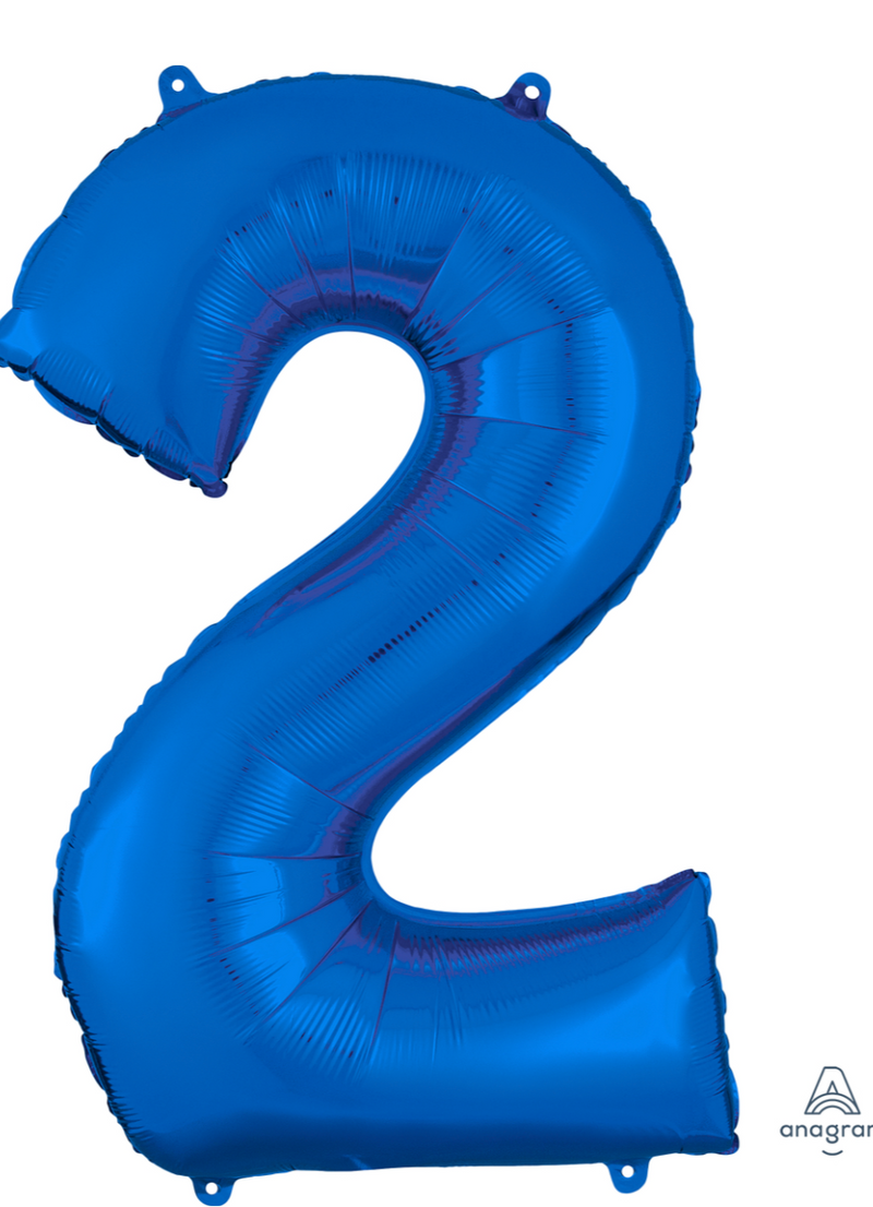 Blue Number Balloons