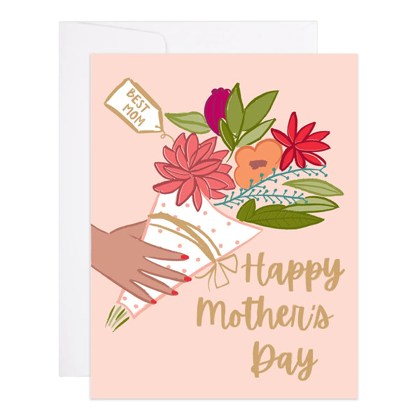 Best Mom Flowers Card