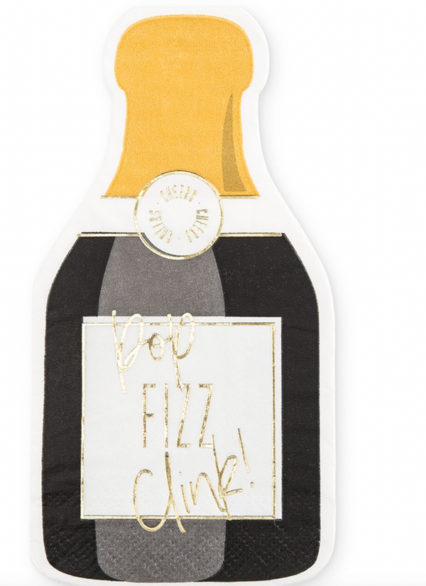 Special Occasion Paper Party Napkin - Champagne Bottle