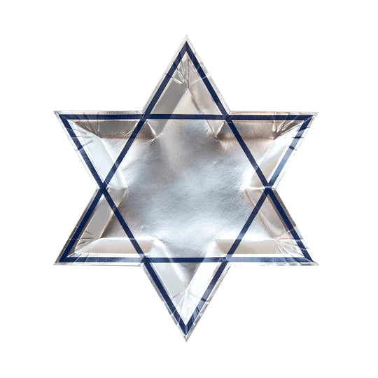 Silver Star of David Plate