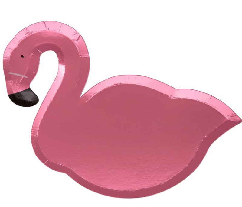 Pink Large Flamingo Plates