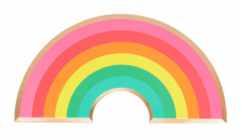 Oh Happy Day Rainbow Plate