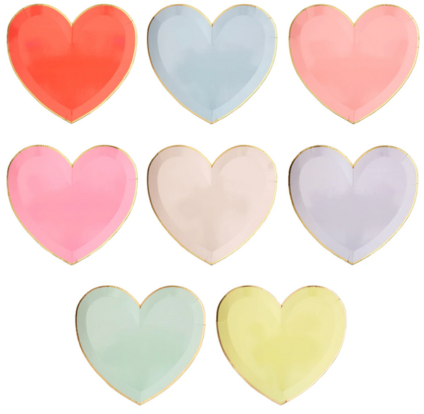 Party Palette Heart Plate