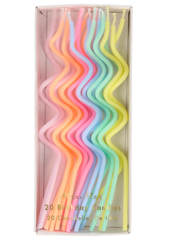 Pastel Swirling Candles