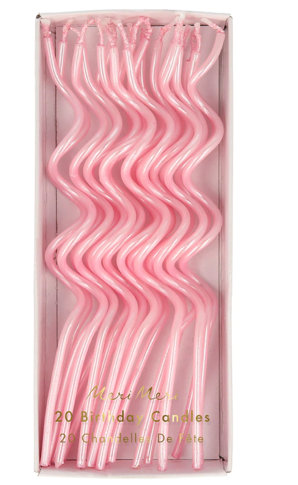 Pink Swirling Candles