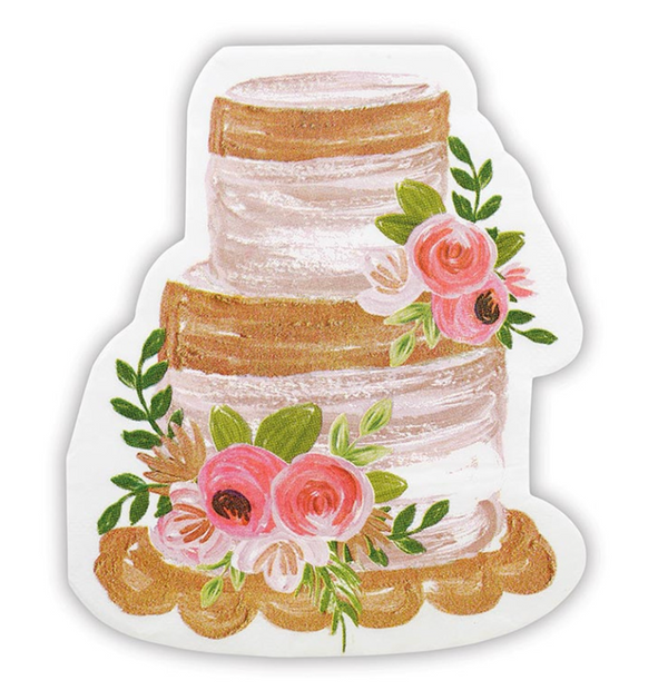 Paper Cocktail Napkin - Cake/Wedding