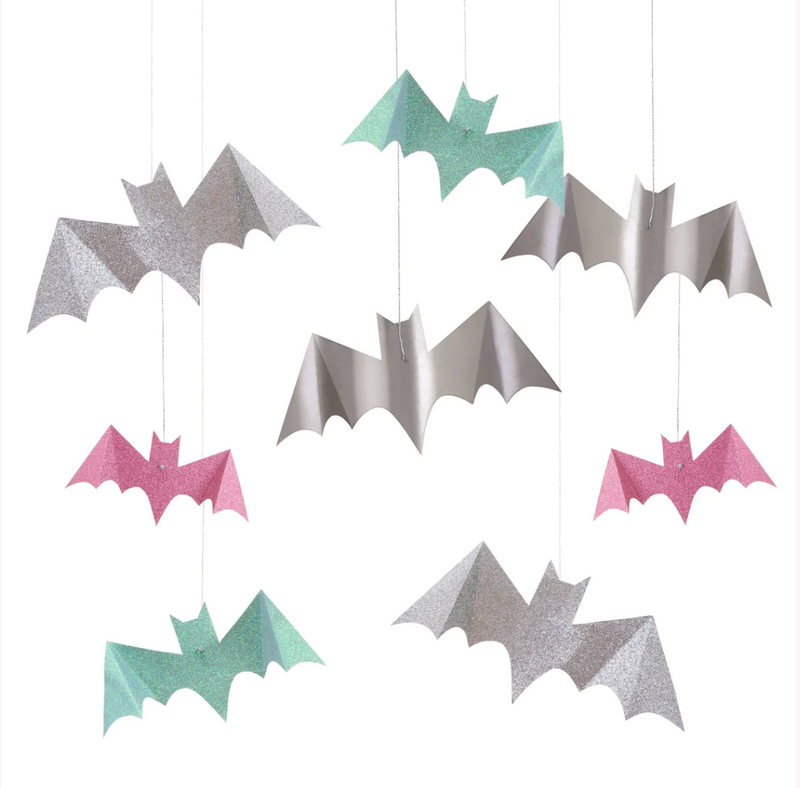 Glitter Hanging Bats