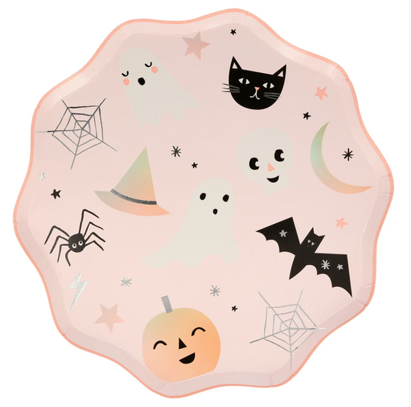 Pastel Halloween Dinner Plates (x 8)