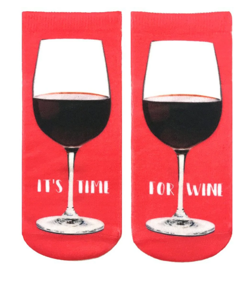It’s Time For Wine Ankle Socks