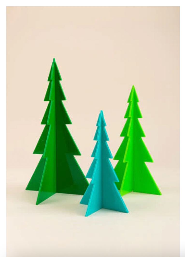 Acrylic Trees 3 piece set