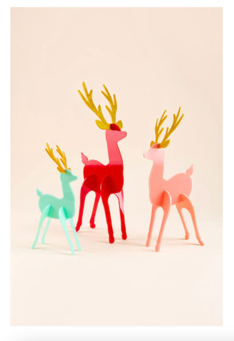 Acrylic 3D Deer set