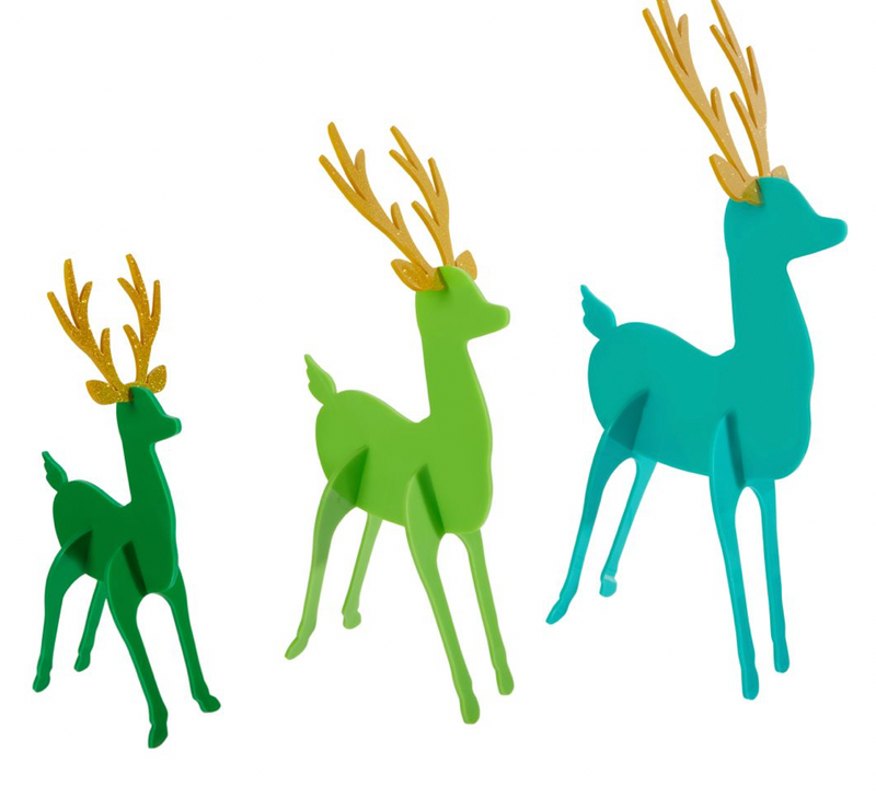 Acrylic 3D Deer set