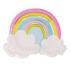 Rainbow in the Clouds Plate