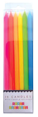 Rainbow Medium Candles (12)