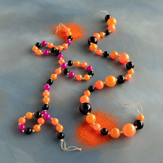 Trick or Sweet Glass Garland 63”